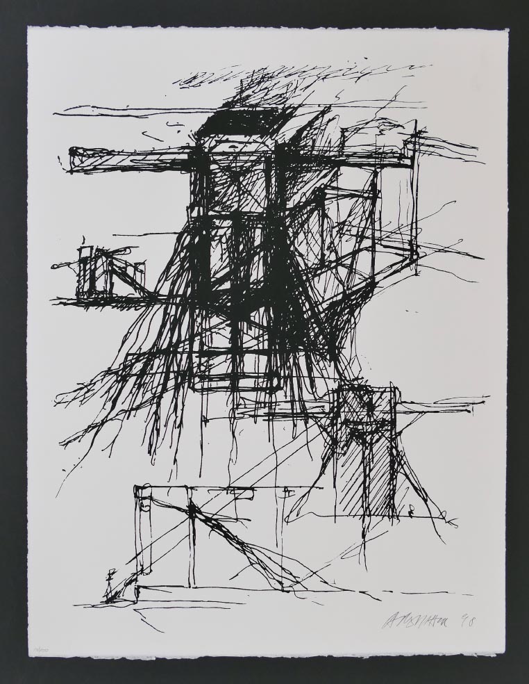 Raimund ABRAHAM Architektur I aus 1998 - Siebdruck