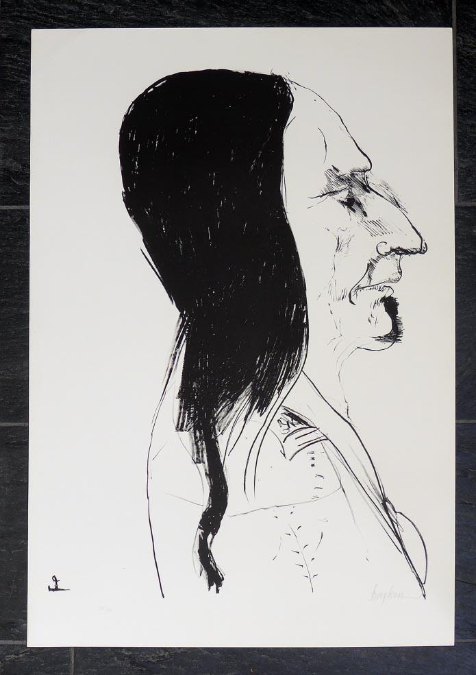 Leonard BASKIN - Sitting Bull - Lithographie - gtk.at | Kunst am ...