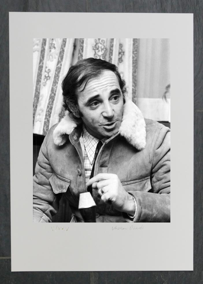 Kristian BISSUTI Charles AZNAVOUR - Fotographie Pigmentdruck