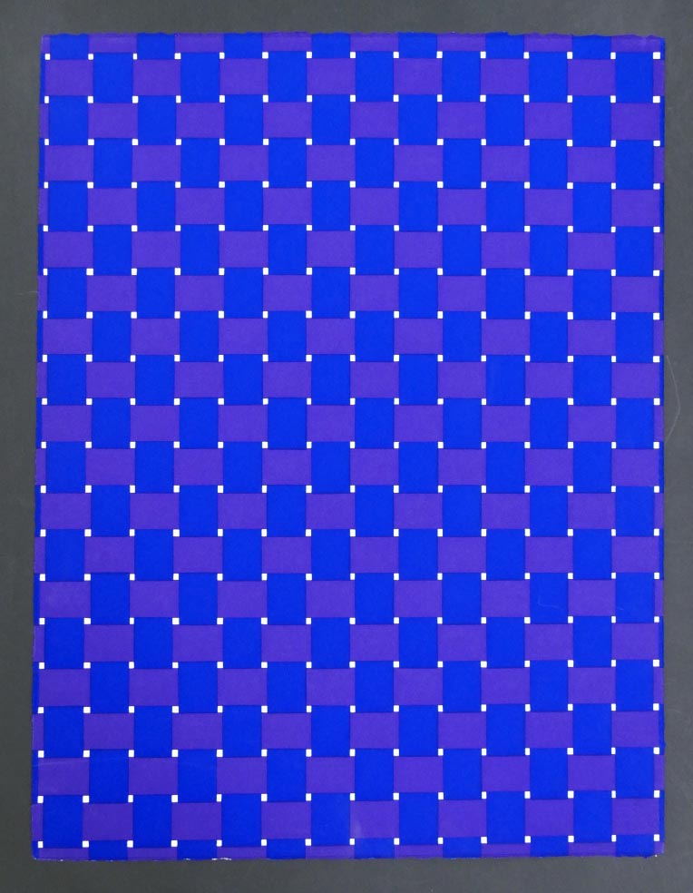 Gilbert BRETTERBAUER Netz V aus 1997 - Siebdruck in Farbe