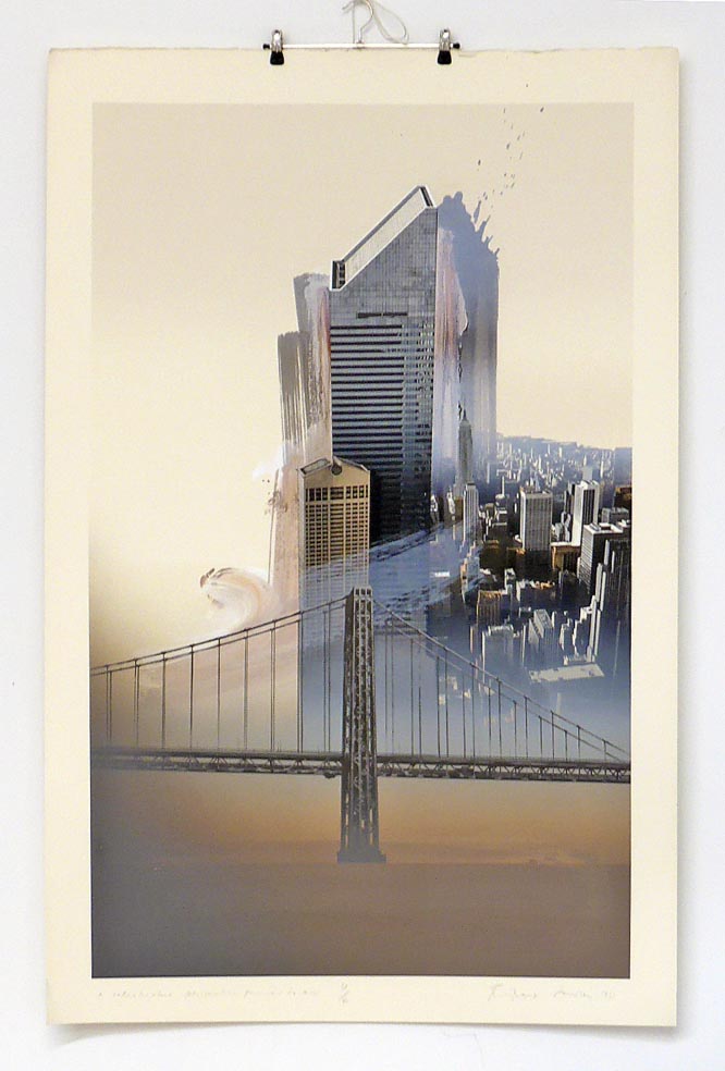 Richard DAVIES New York I - Farblithographie - überarbeitet