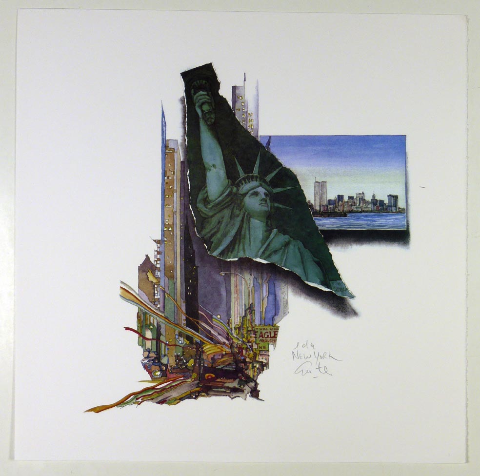 Manfred EBSTER USA - Big Cities - New York - Kunstdruck