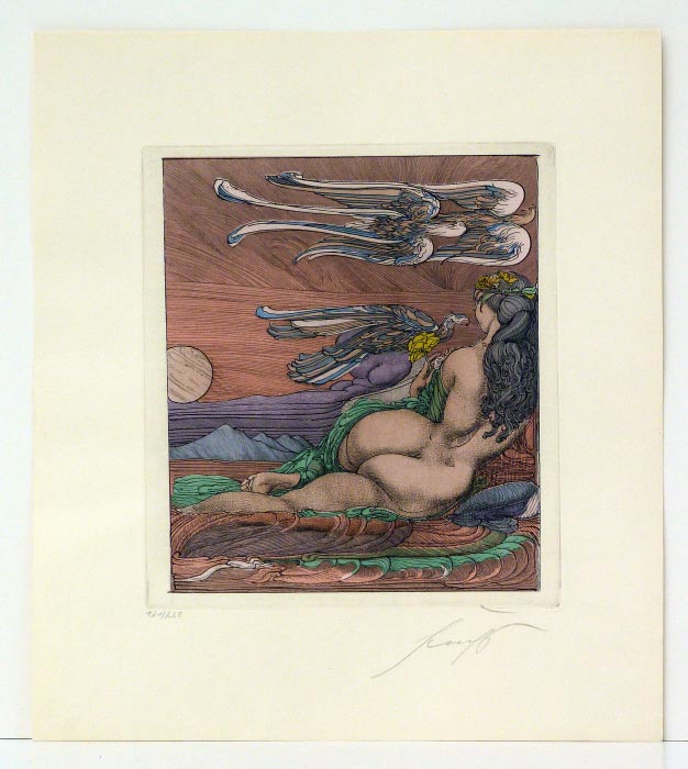 Ernst FUCHS Bachnymphe braun