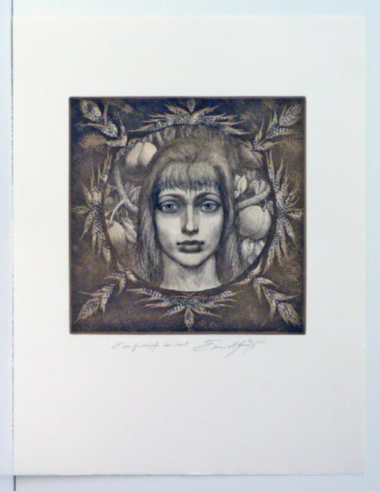 Ernst FUCHS Eva Geschöpf - handsigniert