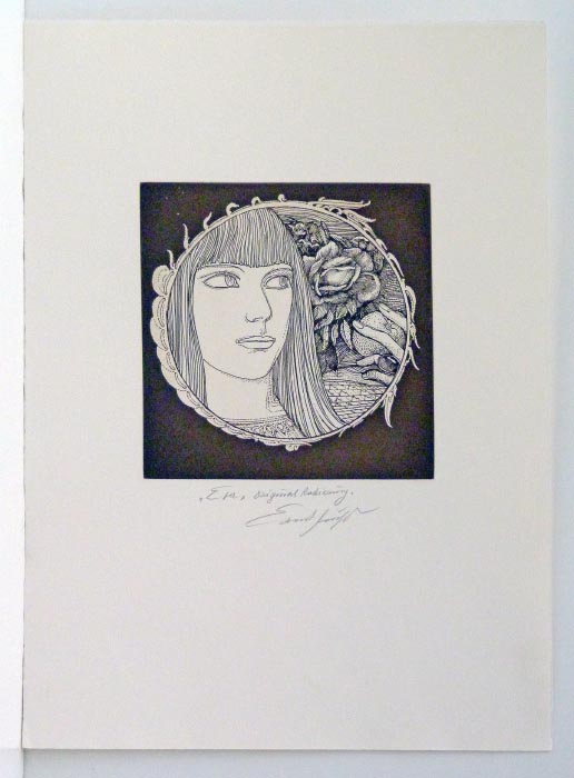 Ernst FUCHS Eva Vignette