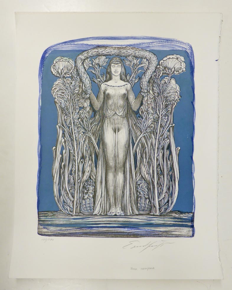 Ernst FUCHS Flora triumphalia - Lithographie in Farbe