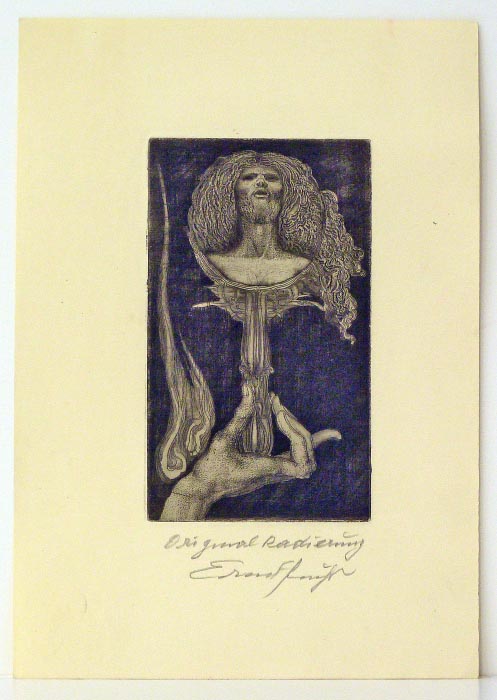 Ernst FUCHS Spiegelbild - handsigniert