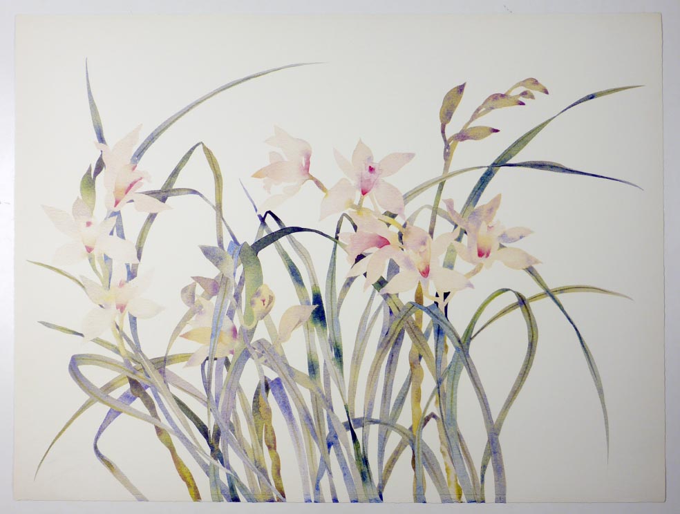 Susan HEADLEY-van-CAMPEN Lilies - Lilien - Lithographie in Farbe