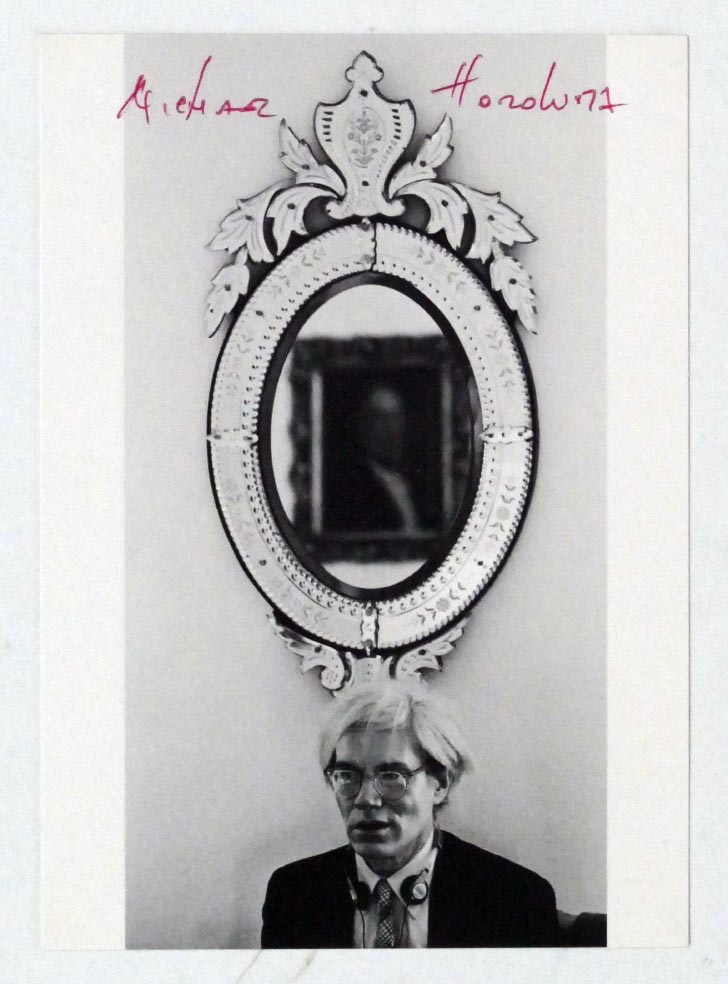 Michael HOROWITZ Andy Warhol - Postkarte handsigniert - Kunstdruck