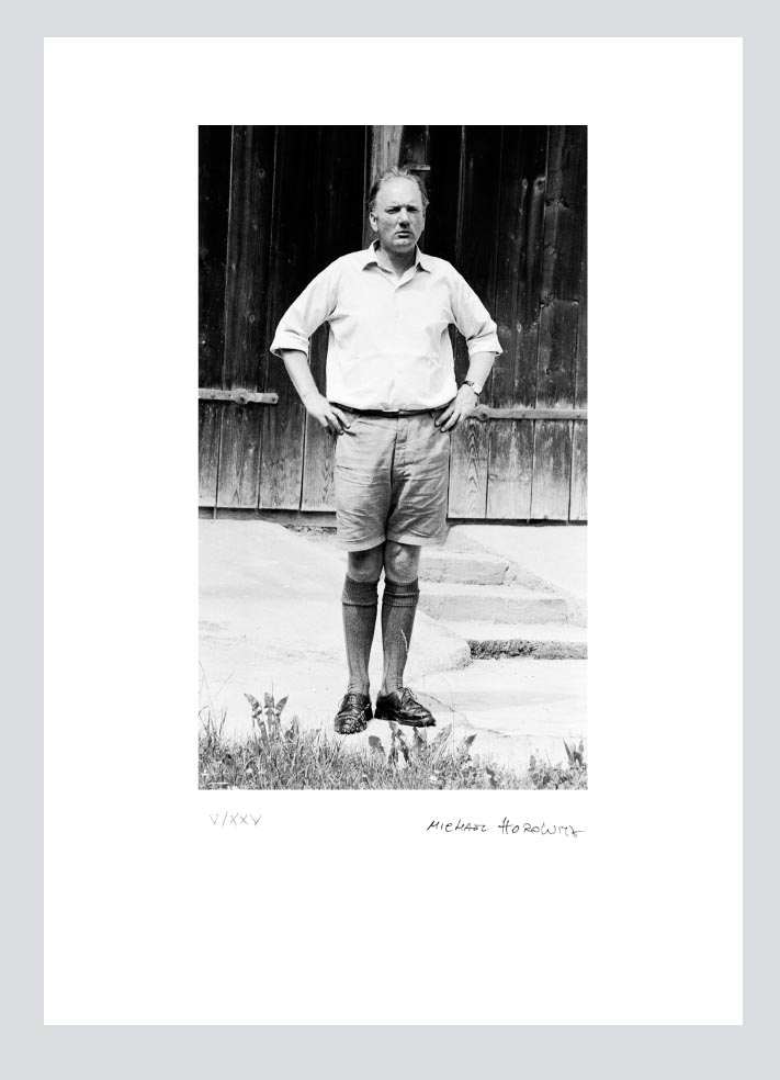 Michael HOROWITZ Thomas Bernhard im Garten - Fotographie Pigmentdruck