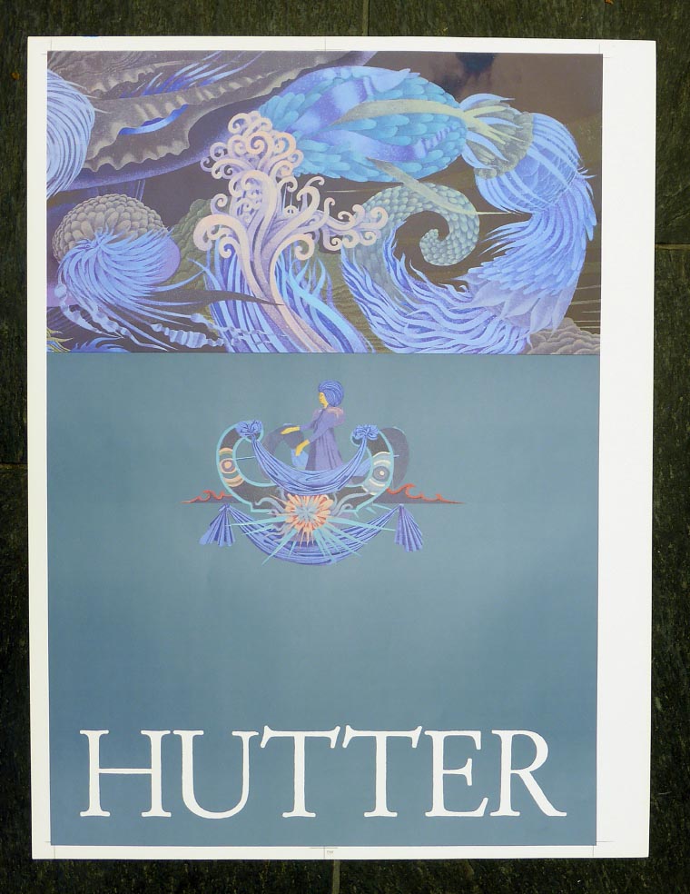 Wolfgang HUTTER Blumenschiff - Kunstdruck - handsigniert