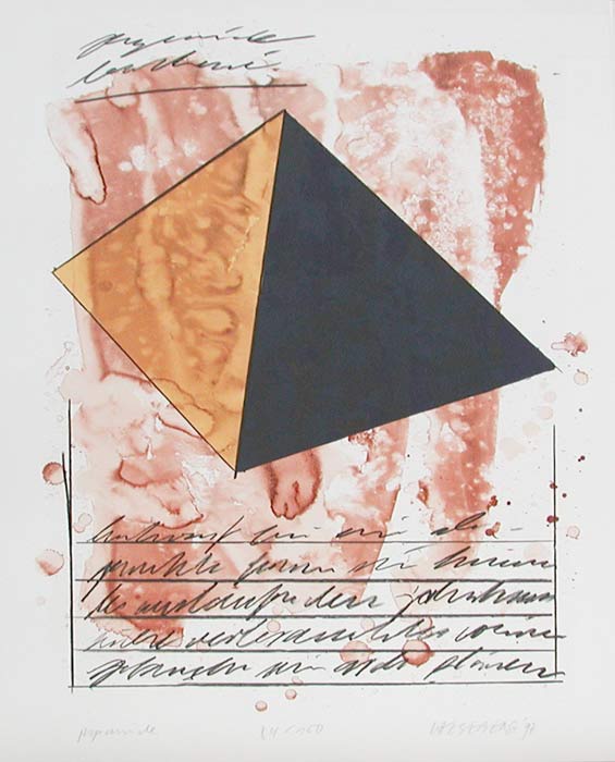 KAESEBERG Tomas Fröbel - Pyramide - Lithographie in Farbe aus 1996