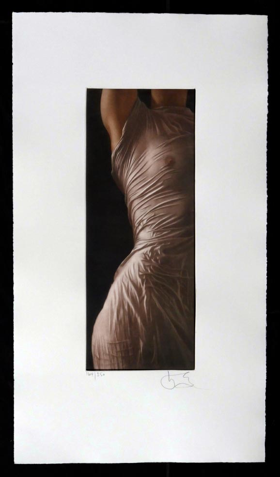 Willi KISSMER - Draperie - Radierung in Farbe