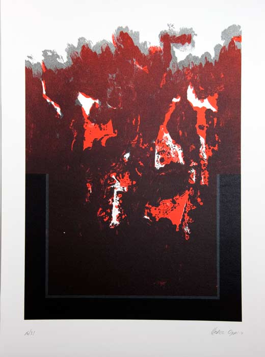 Cesar LOPEZ-OSORNIO La otra geometria 03 - Lithographie in Farbe aus 1994