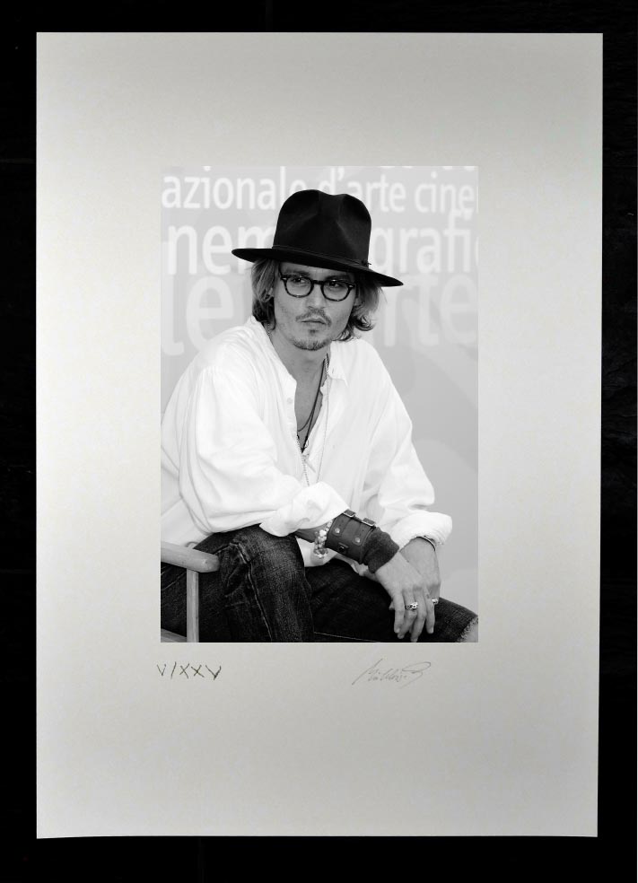 Andrea MÜHLWISCH Johnny Depp 2003 - Fotographie - Pigmentdruck 