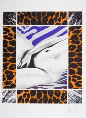Horst MUNDSCHITZ das Tigerfell aus 1976 - Siebdruck in Farbe