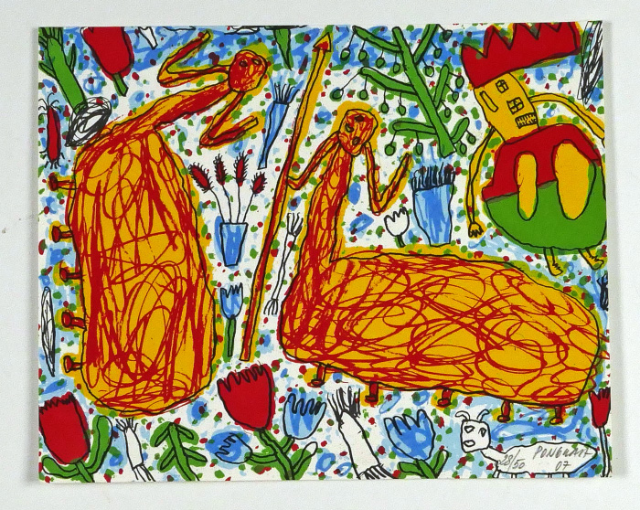 Peter PONGRATZ Centaur - Siebdruck in Farbe aus 2007