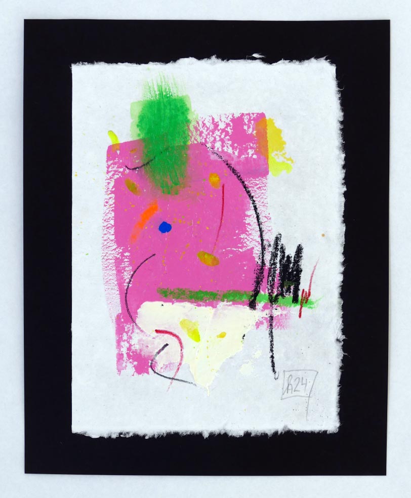 Anton SCHMID Abstrahiertes Portrait III aus 2024 - Mischtechnik