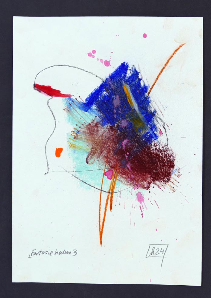 Anton SCHMID Fantasie haben 3 aus 2024 - Mischtechnik