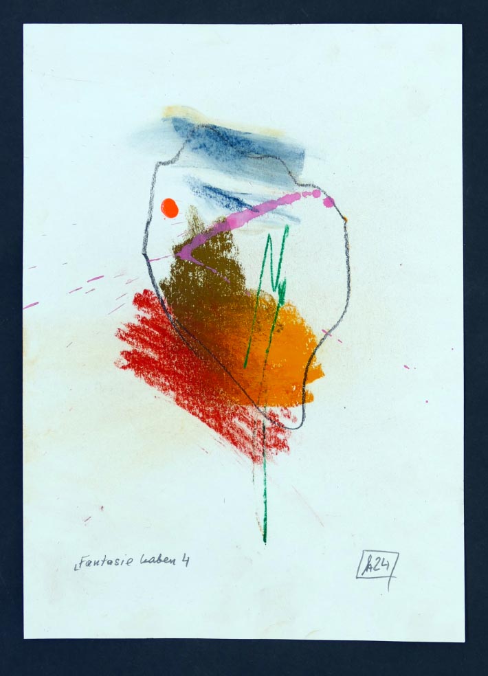 Anton SCHMID Fantasie haben 4 aus 2024 - Mischtechnik