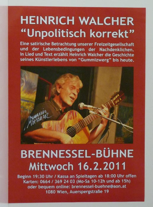 Heinrich WALCHER Plakat - handsigniert