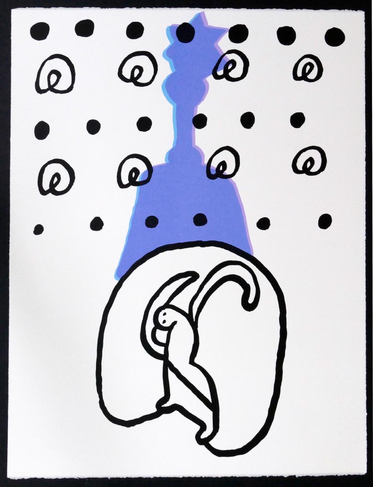 Aija ZARINA Sign VIII - Siebdruck in Farbe aus 1999