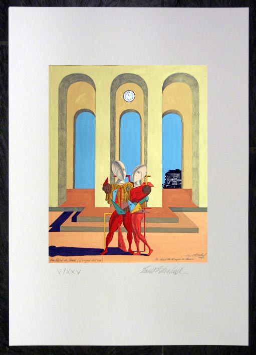 Ernst ZDRAHAL Hommage an Giorgio de Chirico XVI - GicleeDruck